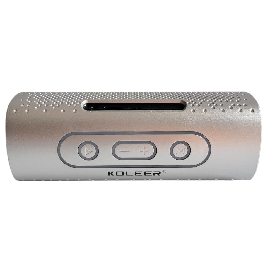 Parlante Bluetooth Koleer S819 Portátil 10W con Luces LED diseño metálico