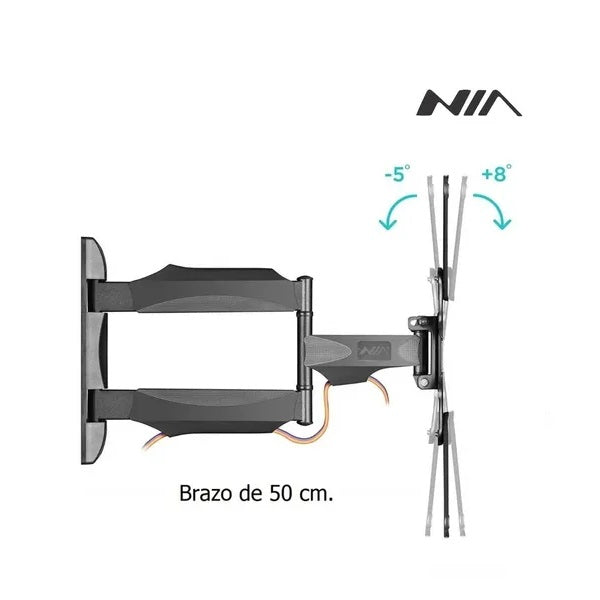 Soporte móvil de pared para televisor de 32 a 60"