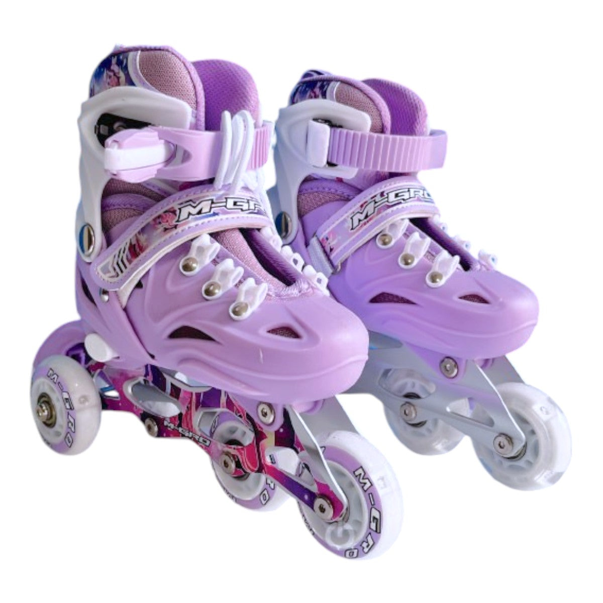 Patines en línea con luces para principiantes Lg03A con llantas traseras kit completo