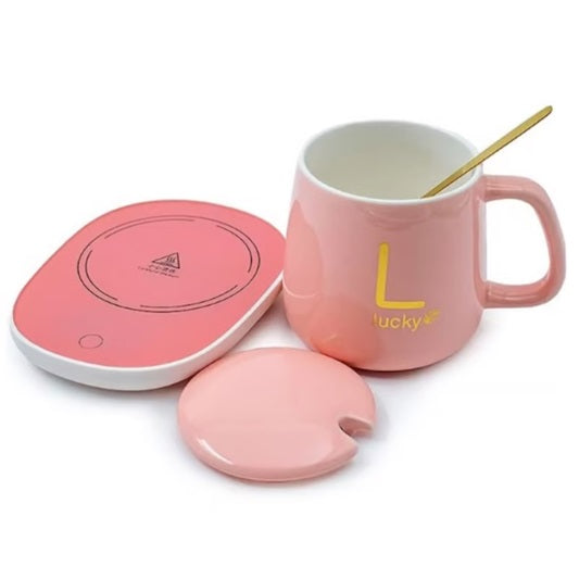 Mug con base calentadora eléctrica para bebdidas y teteros