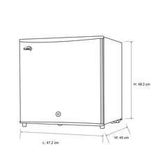 Minibar Kalley Frost K-MB43G 43 Litros Gris