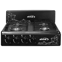 Estufa de mesa ABBA 4 puestos Gas Propano ST 20E N Negro