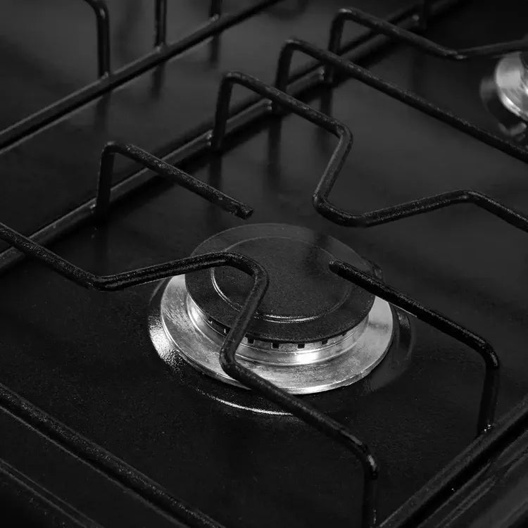 Estufa de Piso ABBA 4 Puestos con Gabinete Gas Natural AT 20GEN N Negro