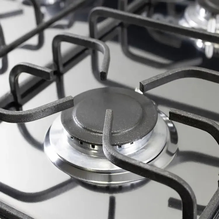 Estufa de Piso ABBA 4 Puestos con Horno Gas Propano EE, Gratinador AT 20HI GT N Negro