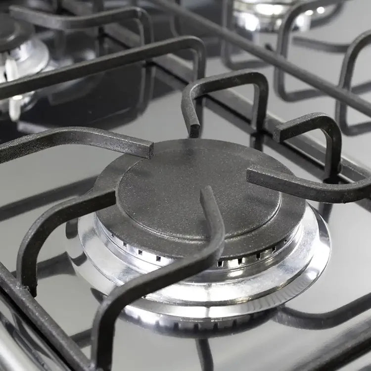 Estufa de Piso ABBA 4 Puestos con Horno Gas Natural EE, Gratinador AT 20HIN GT N Negro