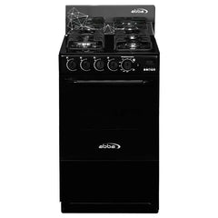 Estufa de Piso ABBA 4 Puestos con Horno Gas Propano EA con Gratinador y Termostato AT 20HV GT N Negro