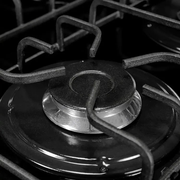 Estufa de Piso ABBA 4 Puestos con Horno Gas Propano EA con Gratinador y Termostato AT 20HV GT N Negro