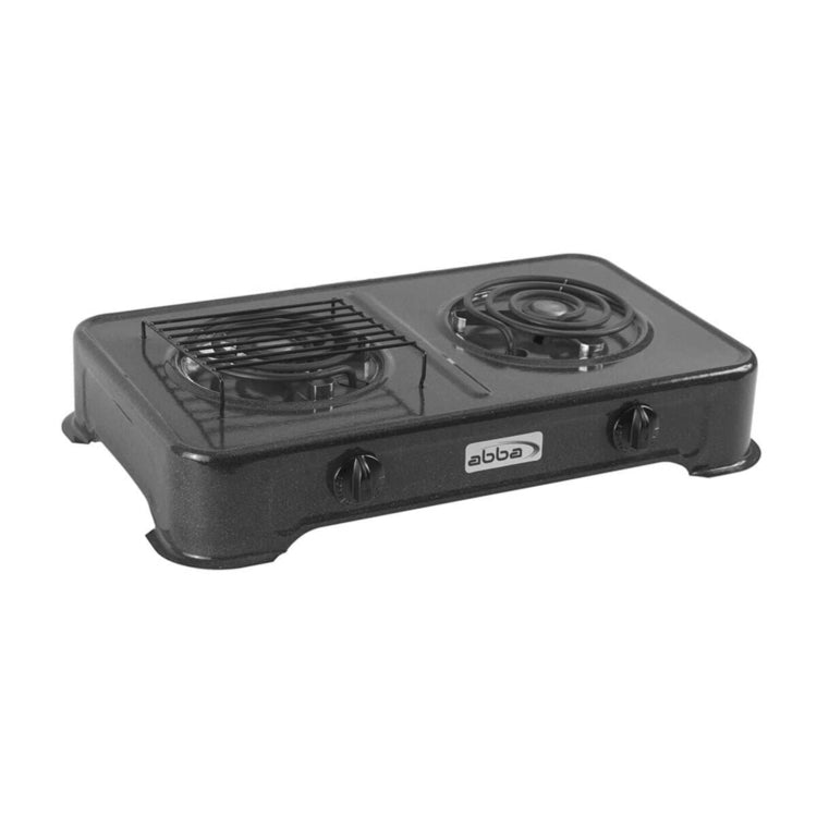 Cocineta ABBA 2 puestos eléctrica SE200-1 Gris moteado
