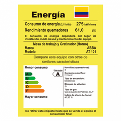 Estufa Abba 50cm Gas Propano AT1015 Negro