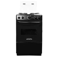 Estufa de Piso ABBA 4 Puestos Con Horno Gas Natural AT101-6 Negro