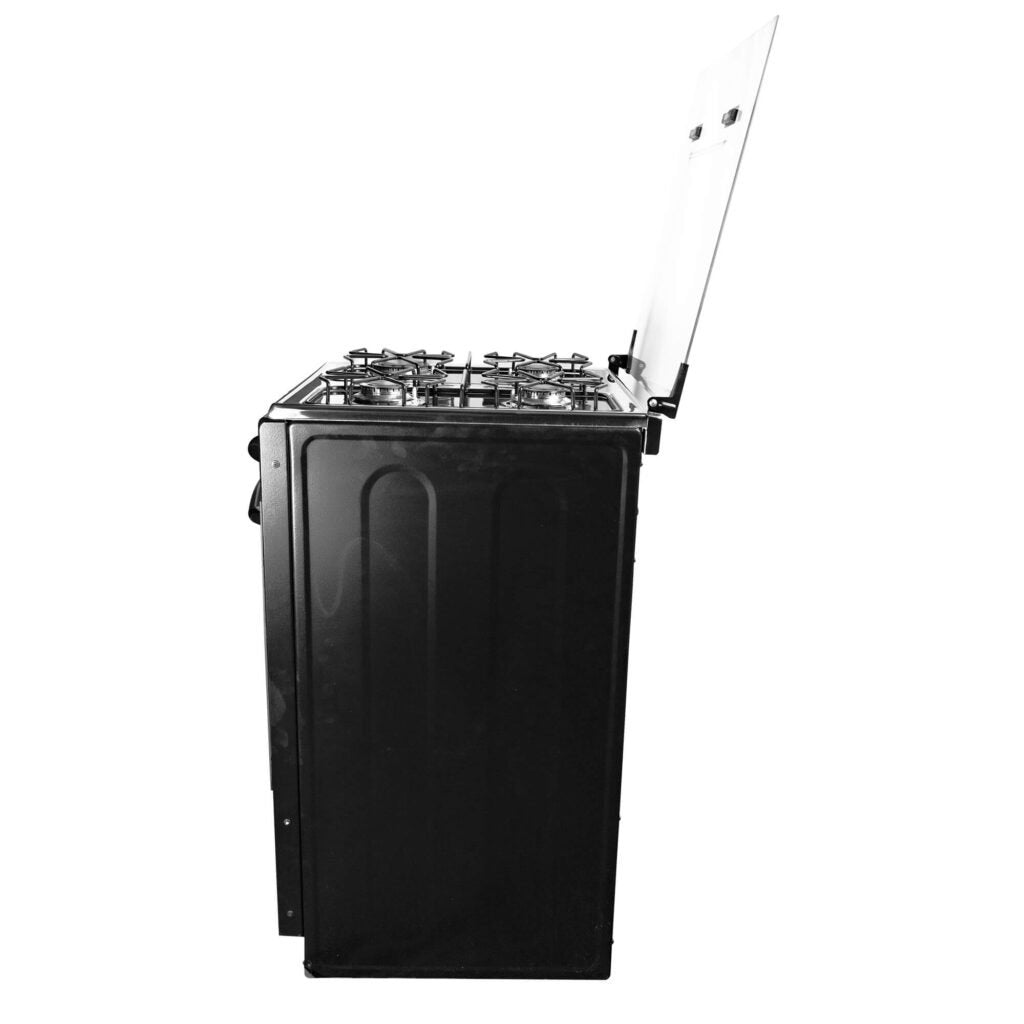 Estufa de Piso ABBA 4 Puestos Con Horno Gas Natural AT101-6 Negro