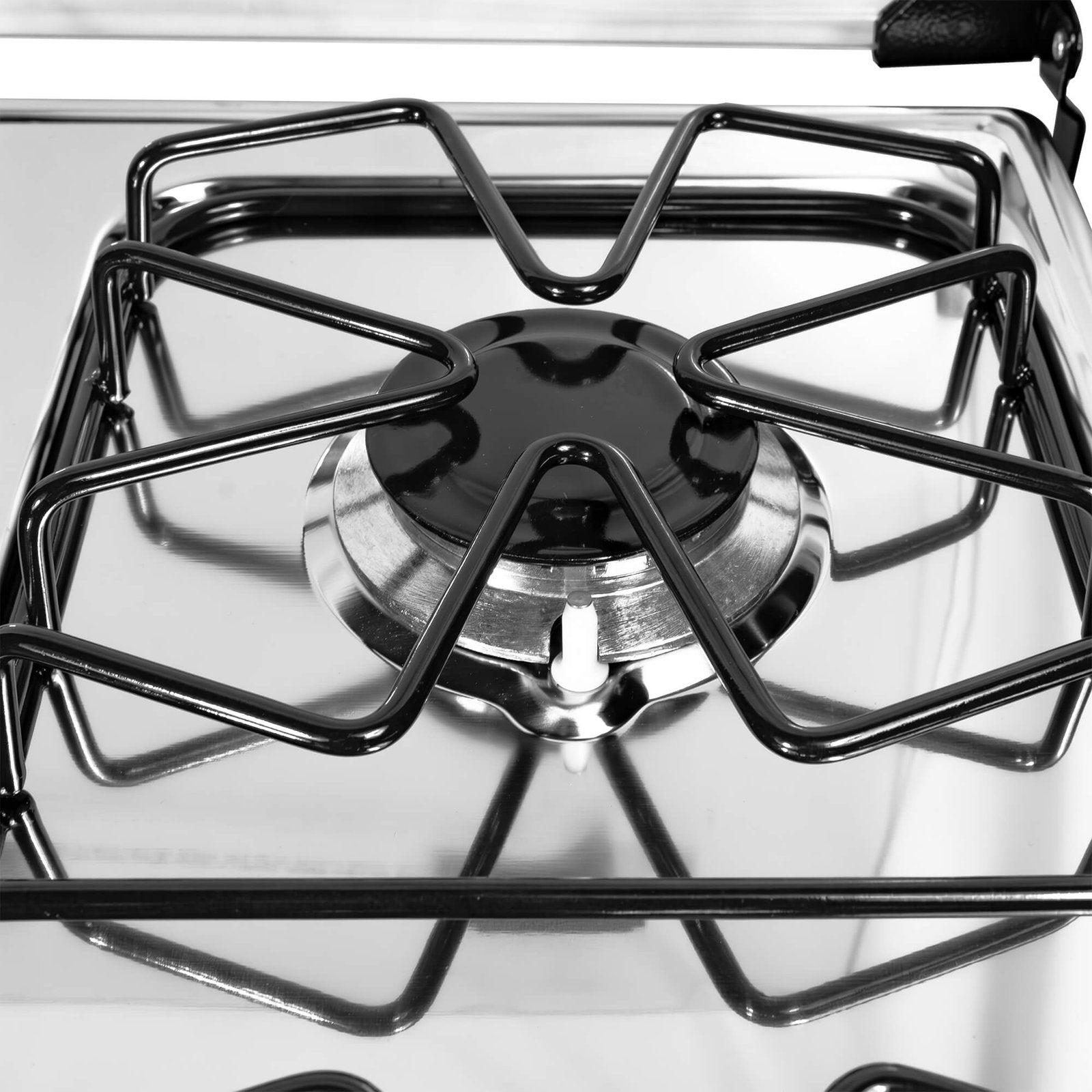 Estufa de Piso ABBA 4 Puestos Con Horno Gas Natural AT101-6 Negro