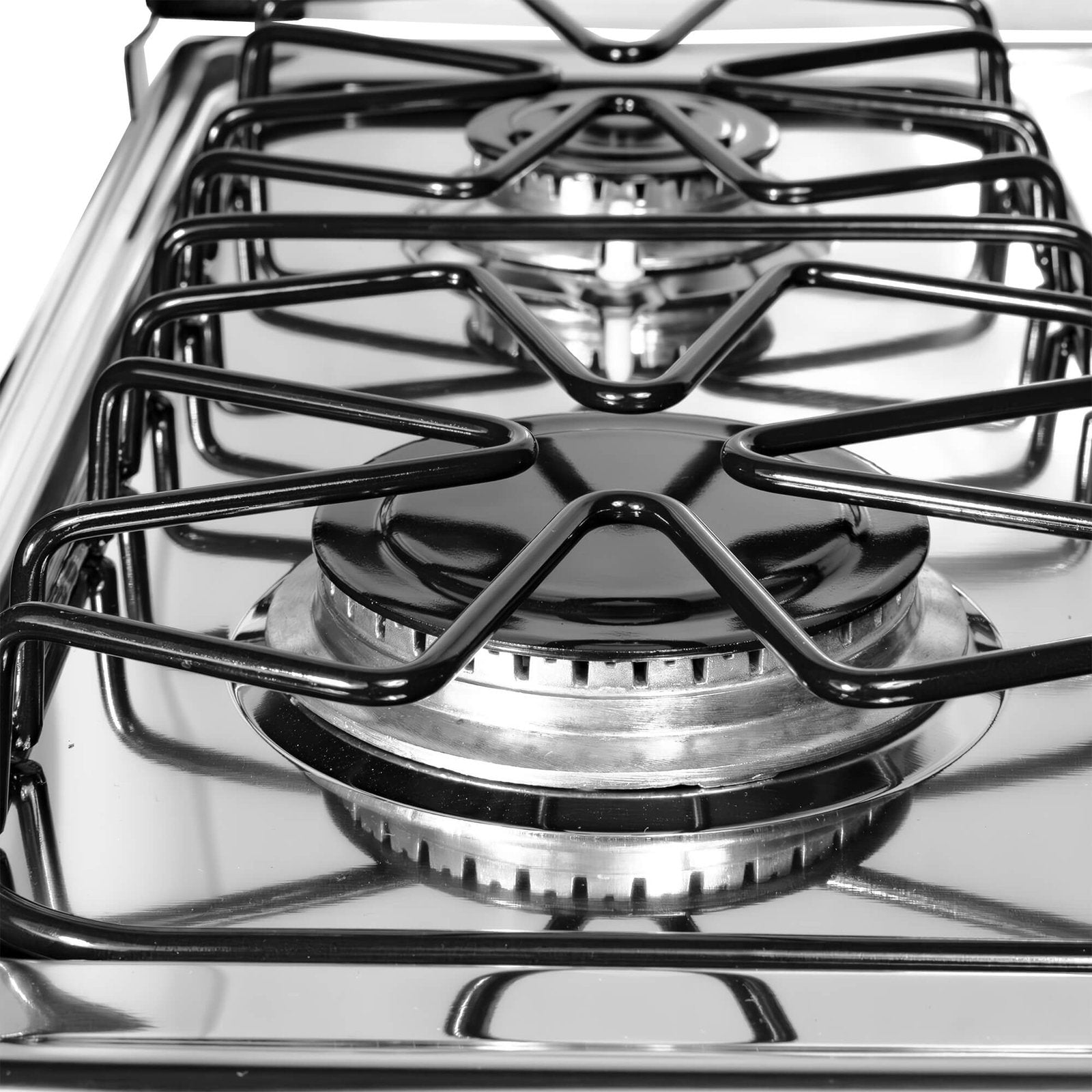 Estufa de Piso ABBA 4 Puestos Con Horno Gas Natural AT101-6 Negro