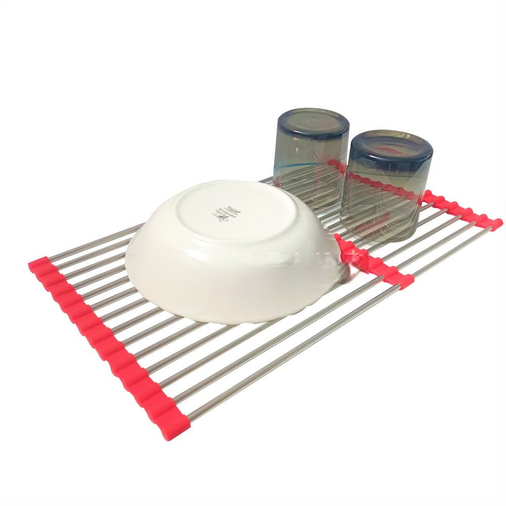 Rejilla multifuncional expandible para cocina lavavajillas