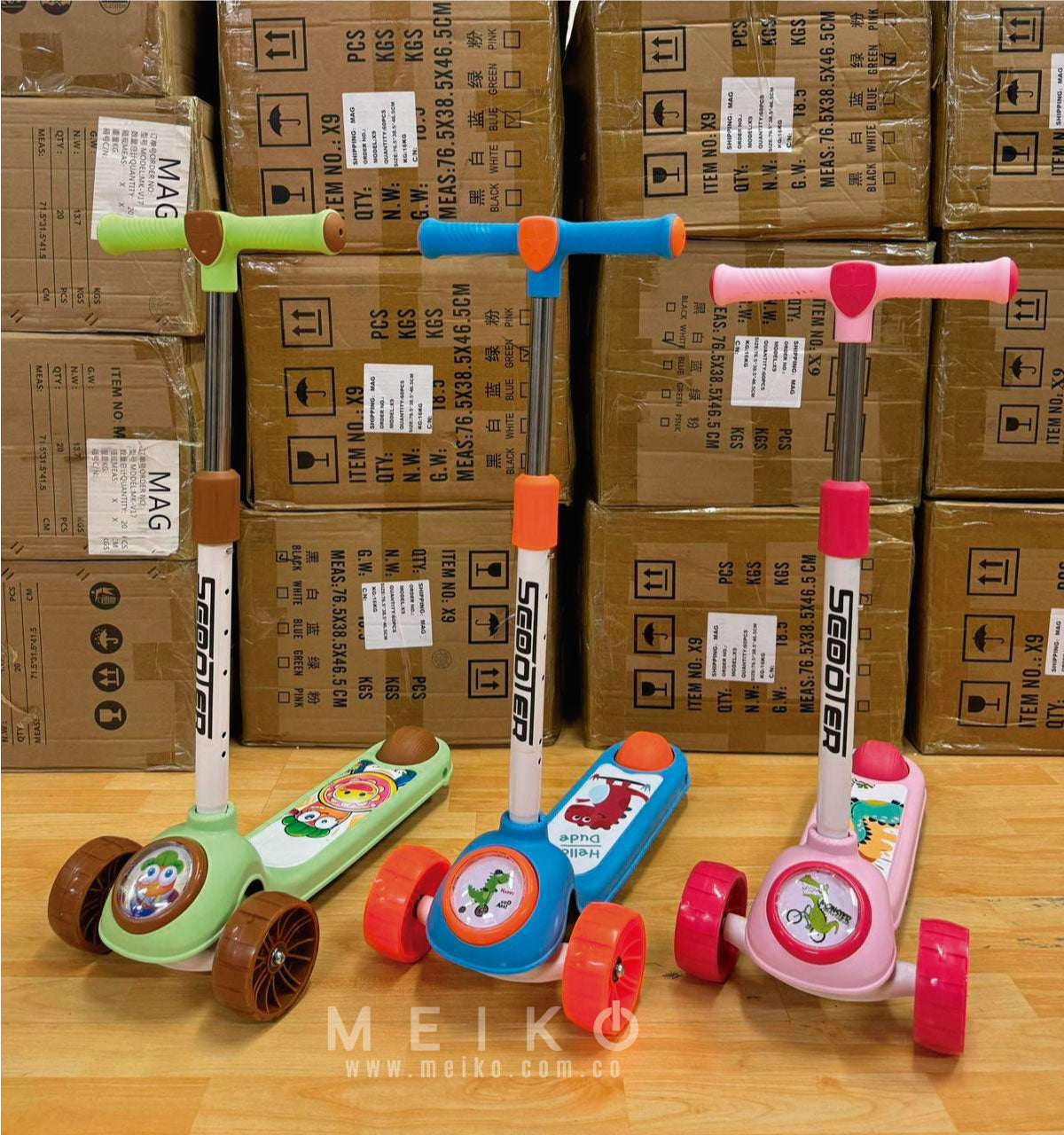 Patineta Infantil QKY116 con Luces y sonidos Ideal para Niños de 3-7 Años