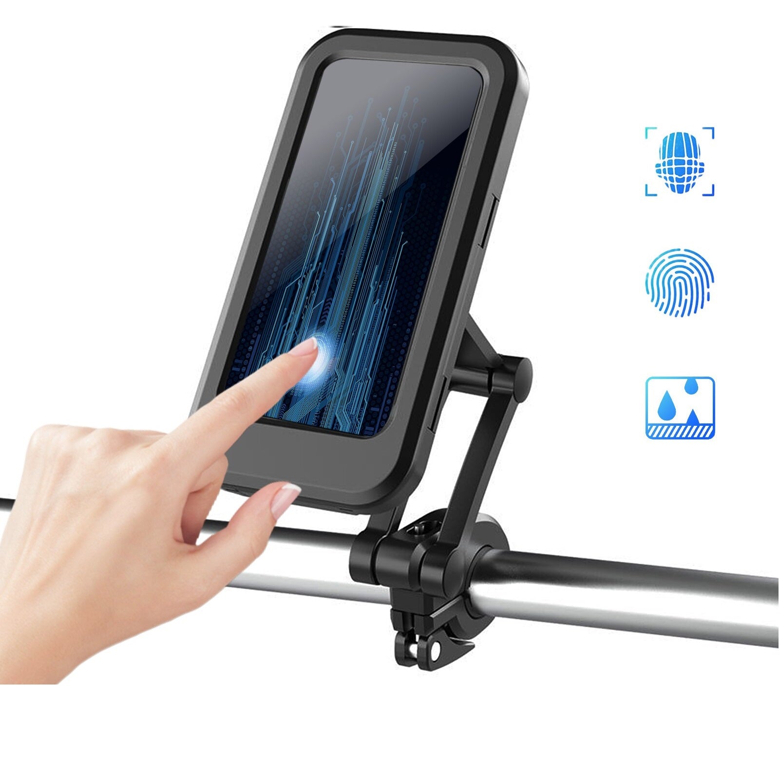 Soporte para celular bicicleta o moto móvil 360 grados