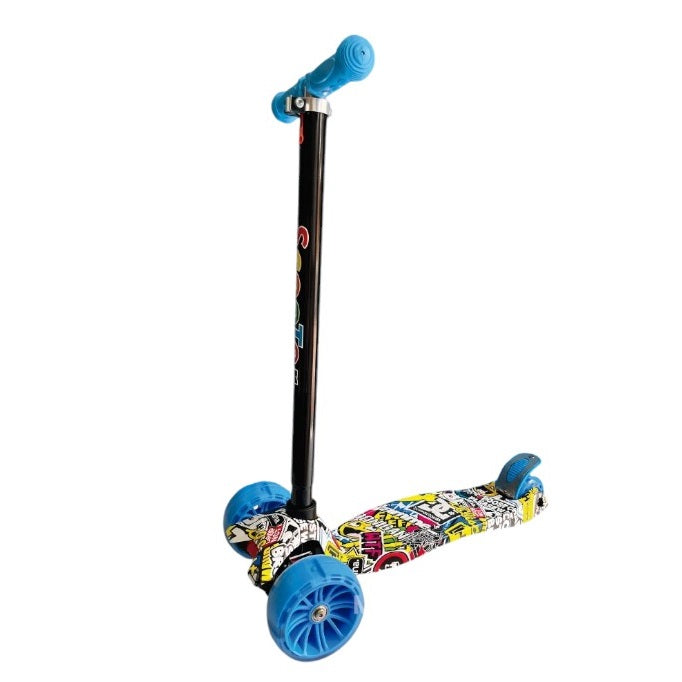 Patineta monopatín MG8B con Luces LED, Ajustable y Plegable para Niños y Niñas