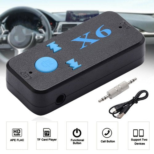 Receptor car bluetooth para musica y llamadas carro