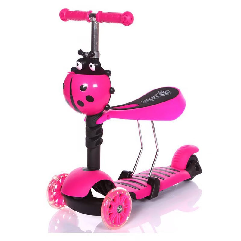 Patineta Scooter para niños 5 en 1 MG5 Mariquita andador y monopatín