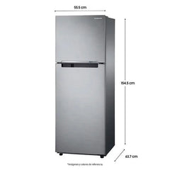 Nevera Samsung No Frost Congelador Superior 236 Litros Brutos RT22FARADS8 Gris