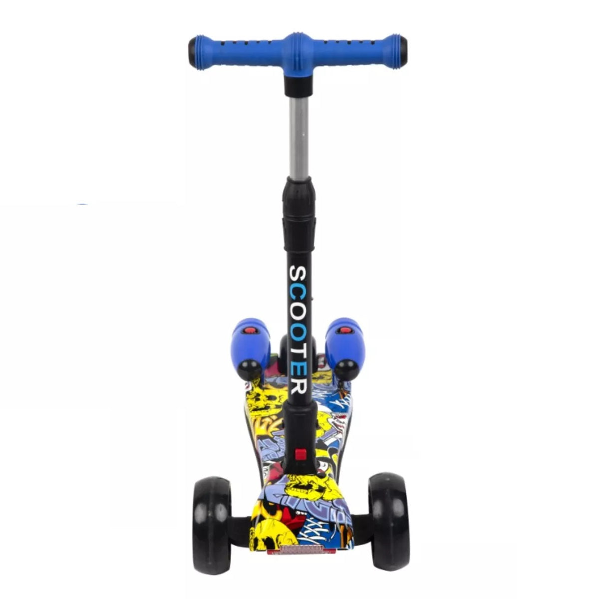 Patineta Infantil H02 con Humo, Bluetooth, Música y Luces LED, Tres ruedas