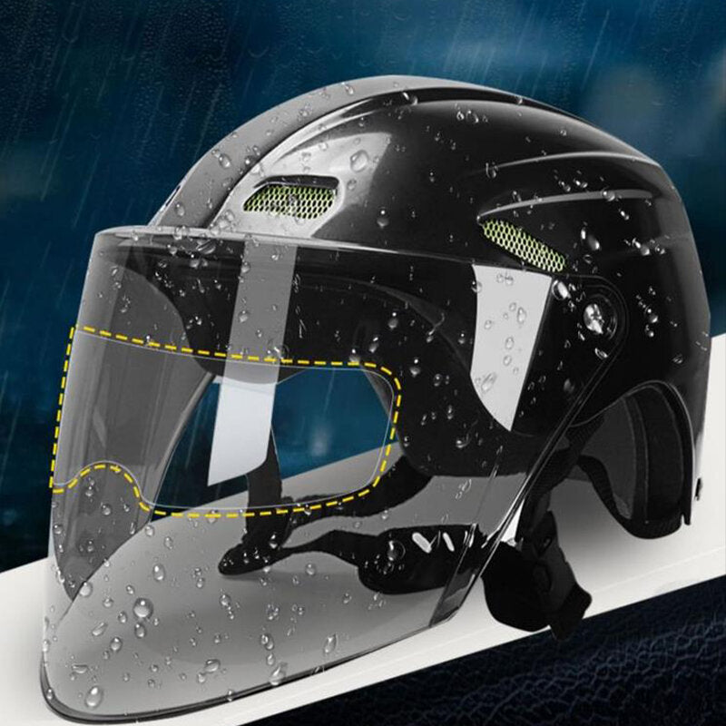 Antilluvia película repelente de agua para visera de casco