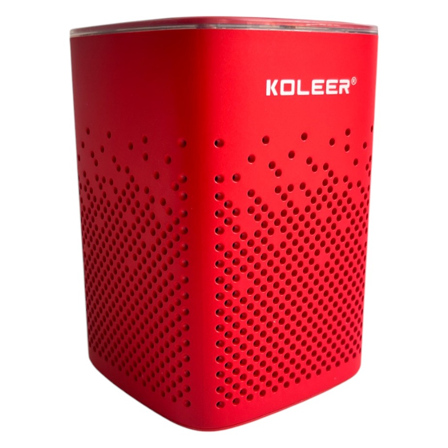 Parlante Bluetooth Koleer S818 Portátil 10W con Luces LED y Radio FM