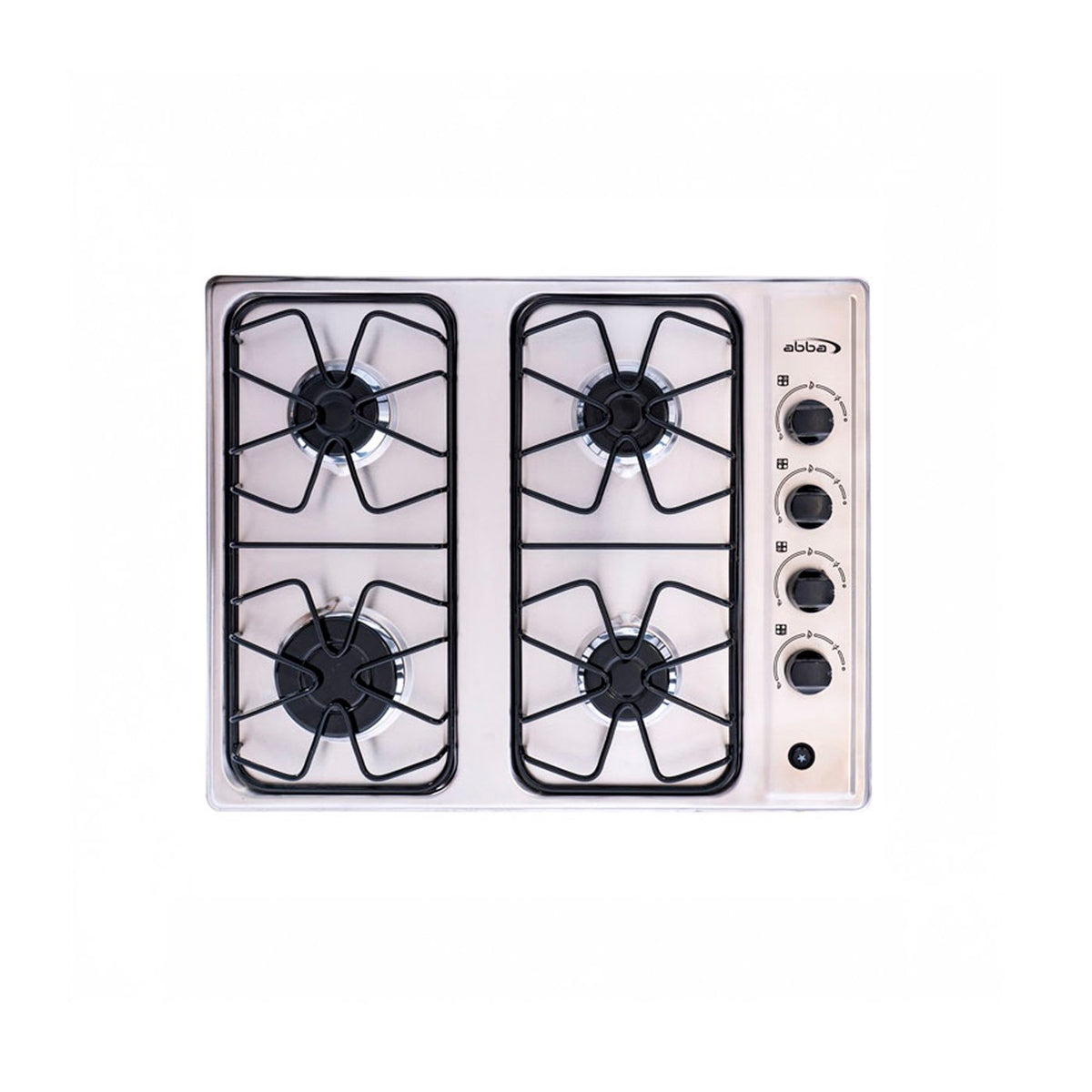 Cubierta Abba inox 4 puntos Gas Natural