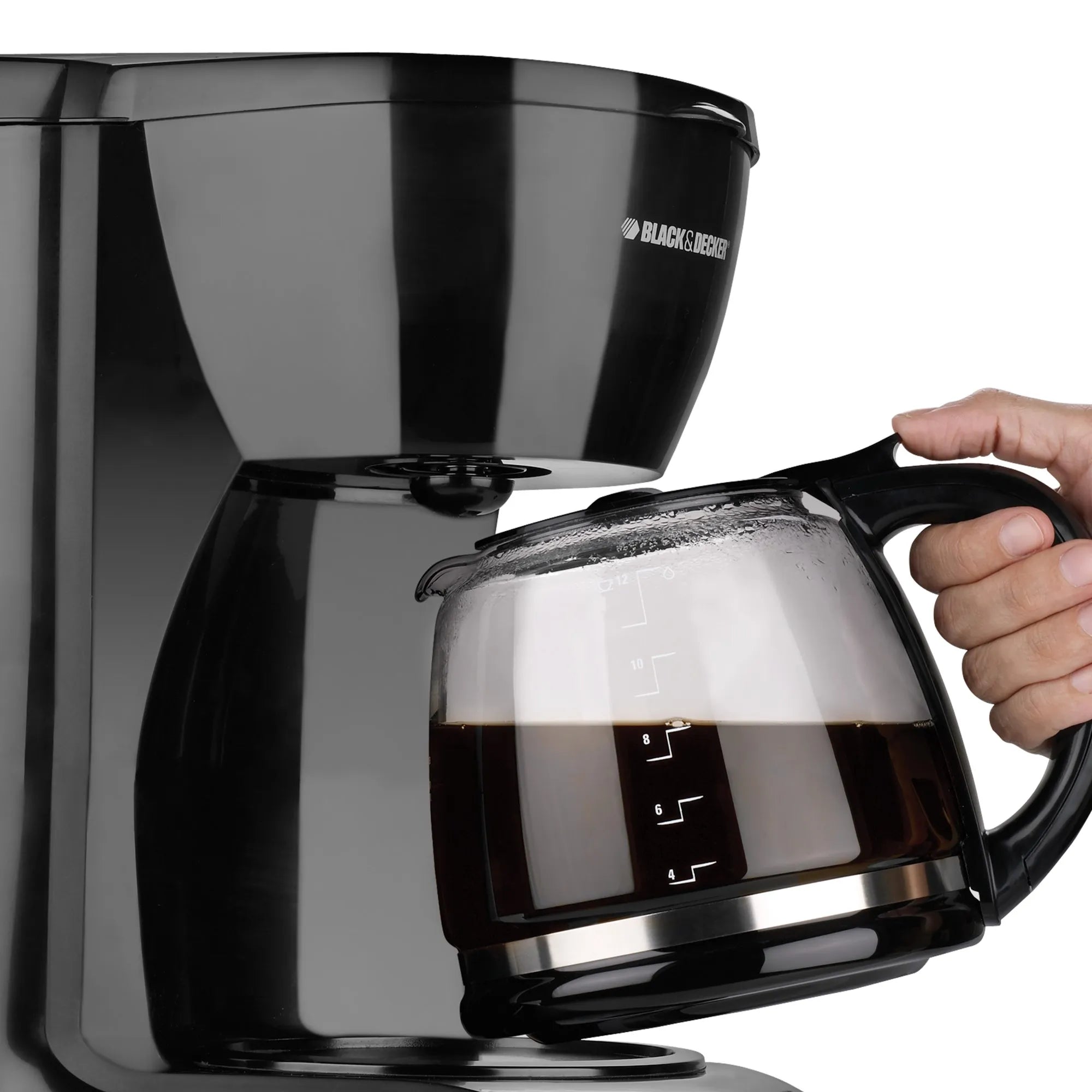 CAFETERA BLACK+DECKER  DE VIDRIO-12 TAZAS