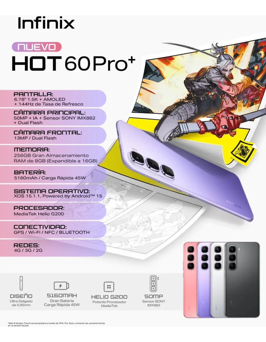 Infinix hot 60 pro+ 256+8