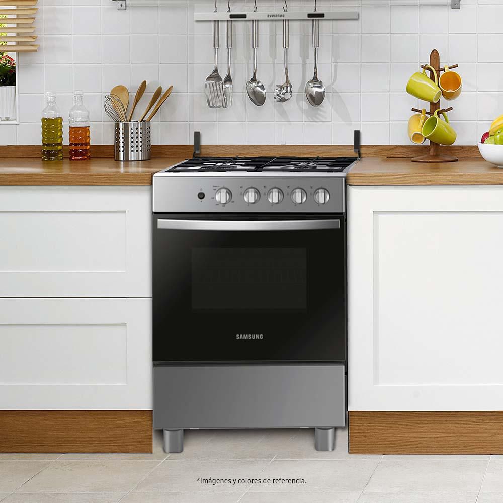 Estufa de Piso SAMSUNGNX24BG4541 Negro 4 Puestos Gas Natural