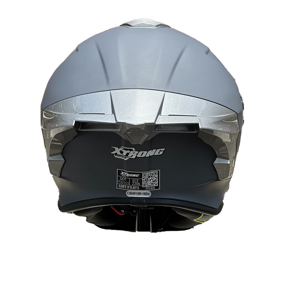 XTR-820 XTRONG 820 GRIS MATE SIN GRAFICO SP GRIS REVO