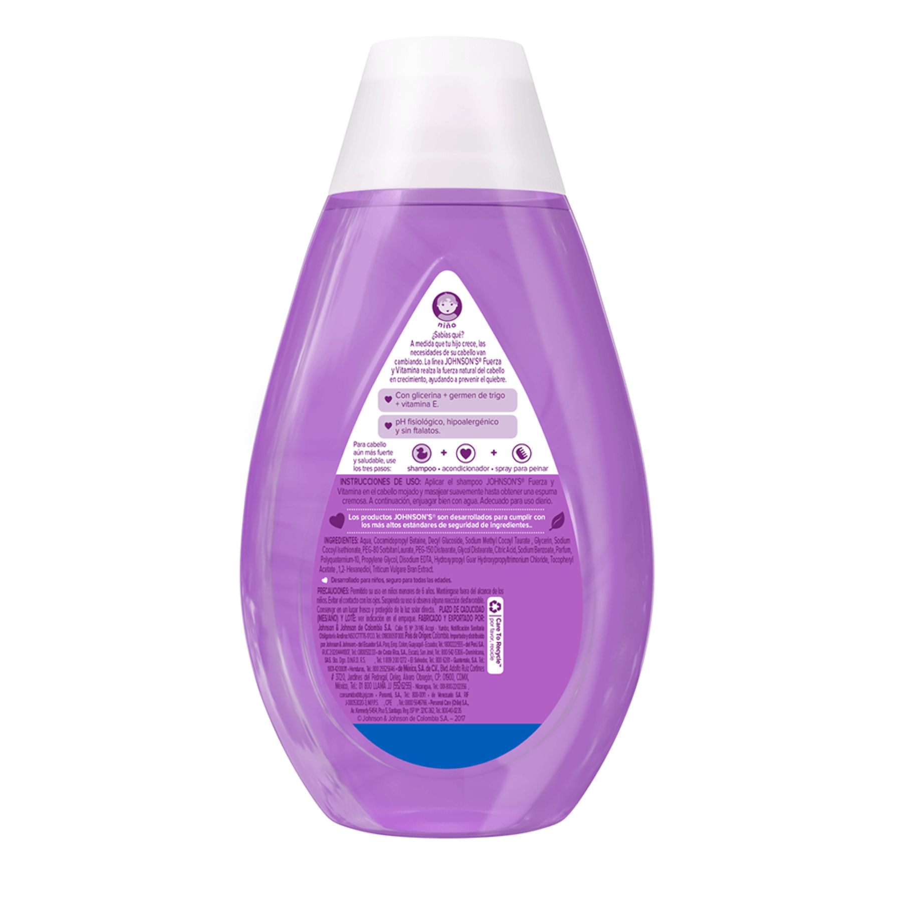 Shampoo Johnson´s Baby Fuerza Y Vitamina X 400ml