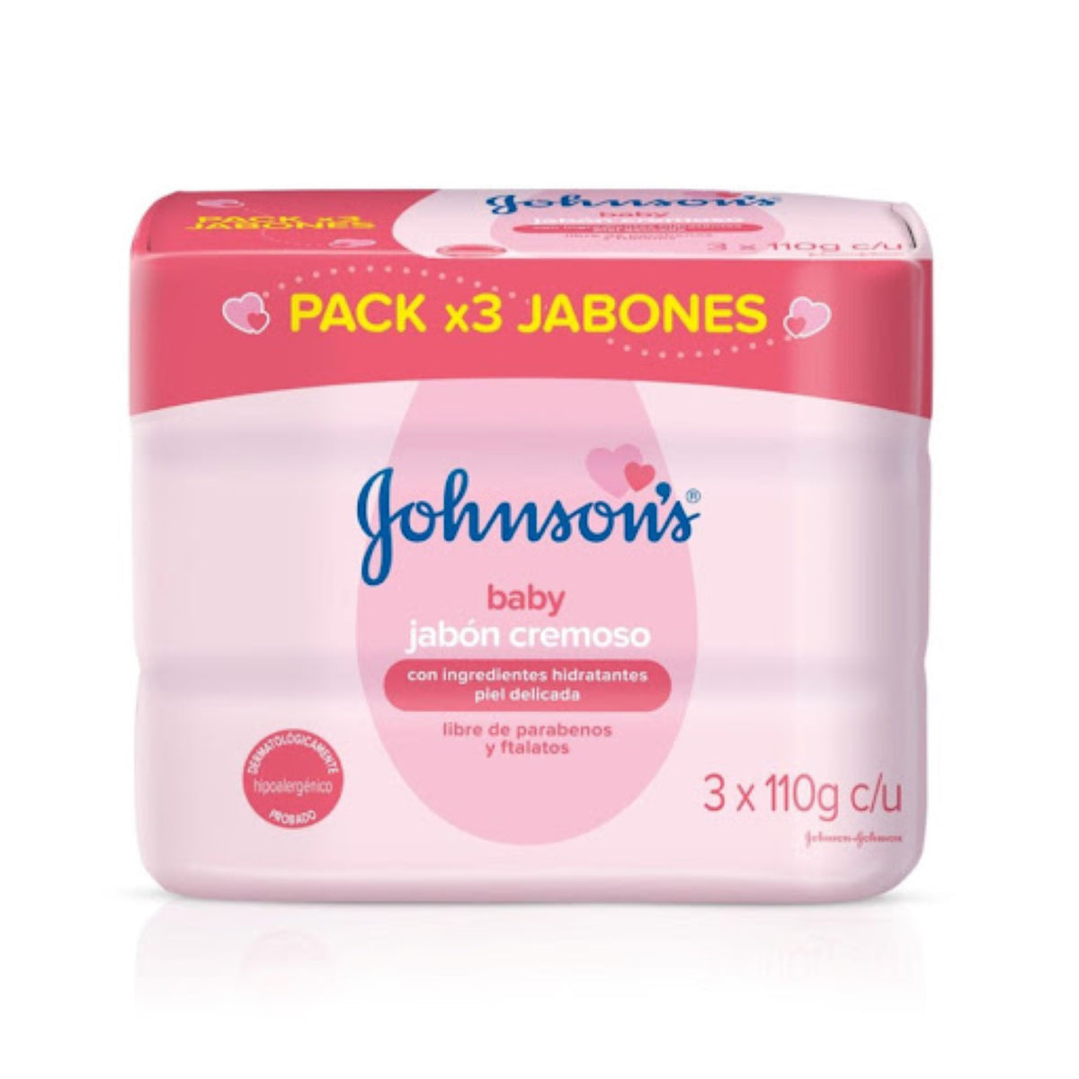 Jabones Johnson´s Baby HUMECTANTE 110 GR x 3 Und