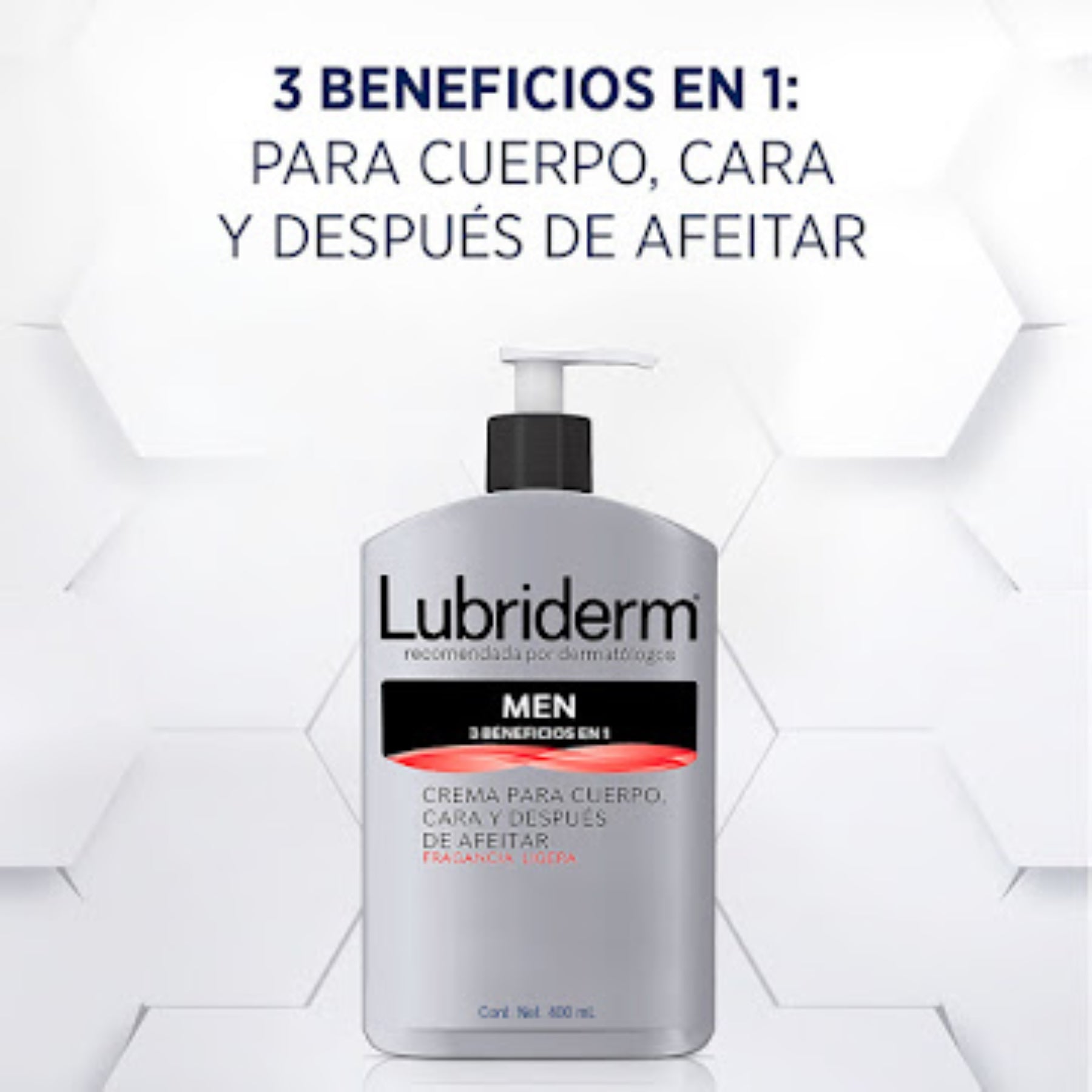 Crema Corporal Lubriderm For Men X 400ml