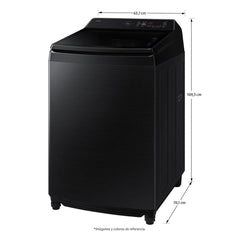 Lavadora SAMSUNG Bespoke Carga Superior AI Wash 21 Kilos WA80F21S8BCO Negra