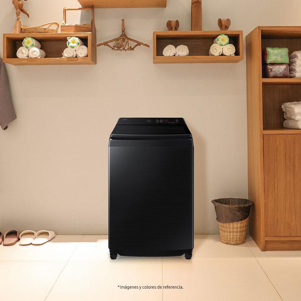 Lavadora SAMSUNG Bespoke Carga Superior AI Wash 21 Kilos WA80F21S8BCO Negra