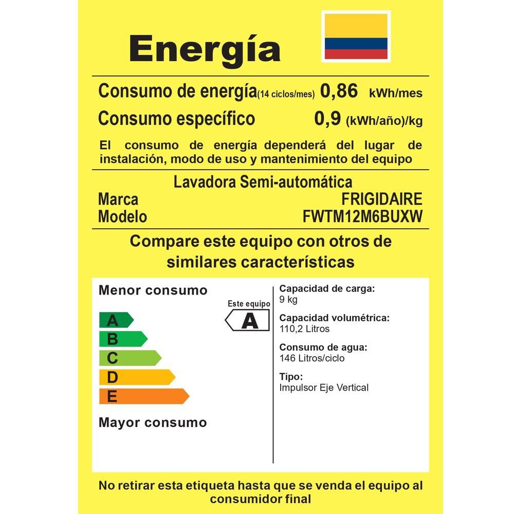Lavadora Semi Automatica Frigidaire 12 Kg FWTM12M6B