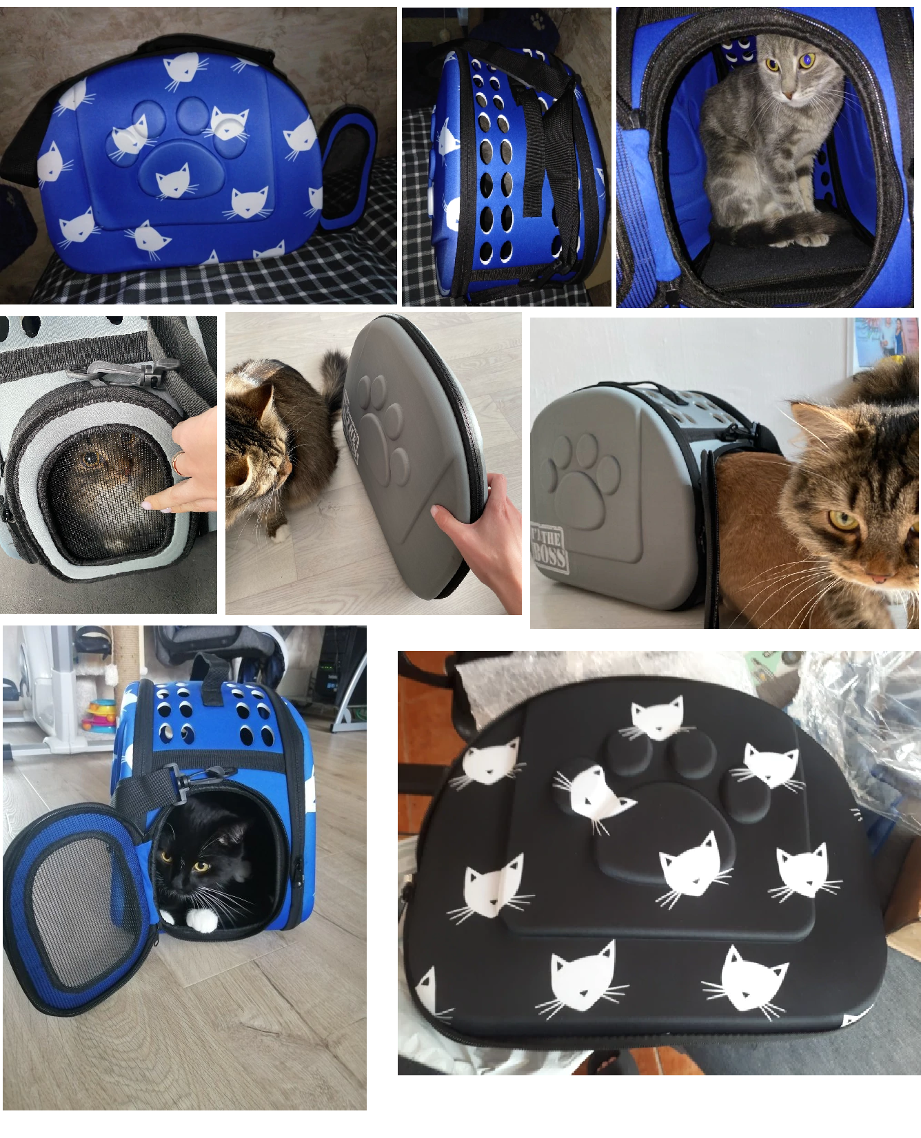 CARGADOR PLEGABLE EVA CARAS DE GATO