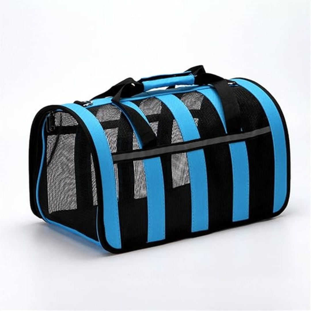 Mochila  Transpirable Para Mascota PET BAG azul