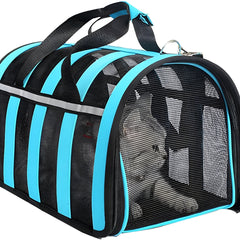 Mochila  Transpirable Para Mascota PET BAG azul