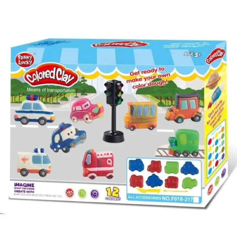 Set De Plastilina Vehiculos