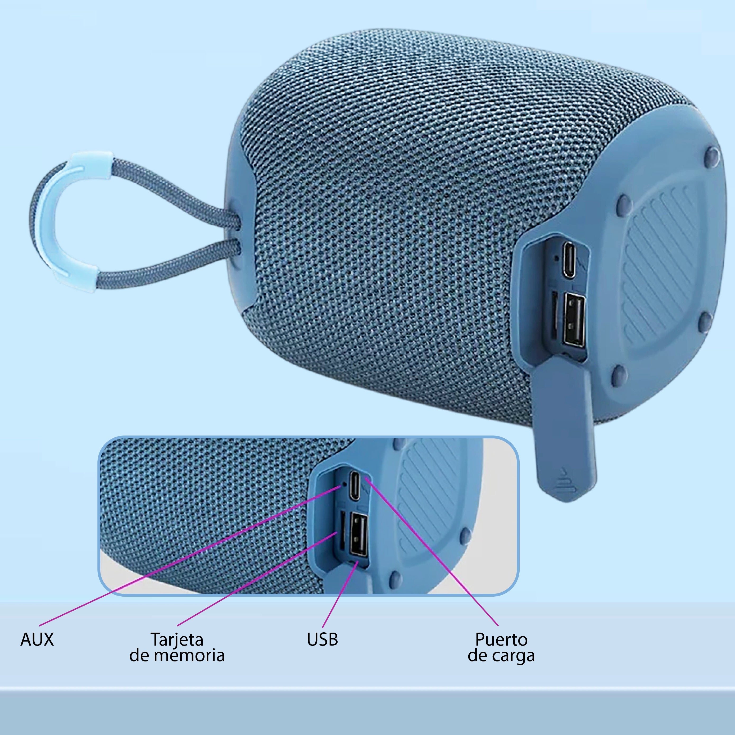 PARLANTE BLUETOOTH TG658 10W*1 1.200MAH
