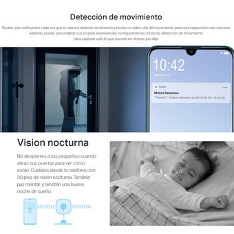 Cámara de seguridad Wifi, 2 megapixeles con audio