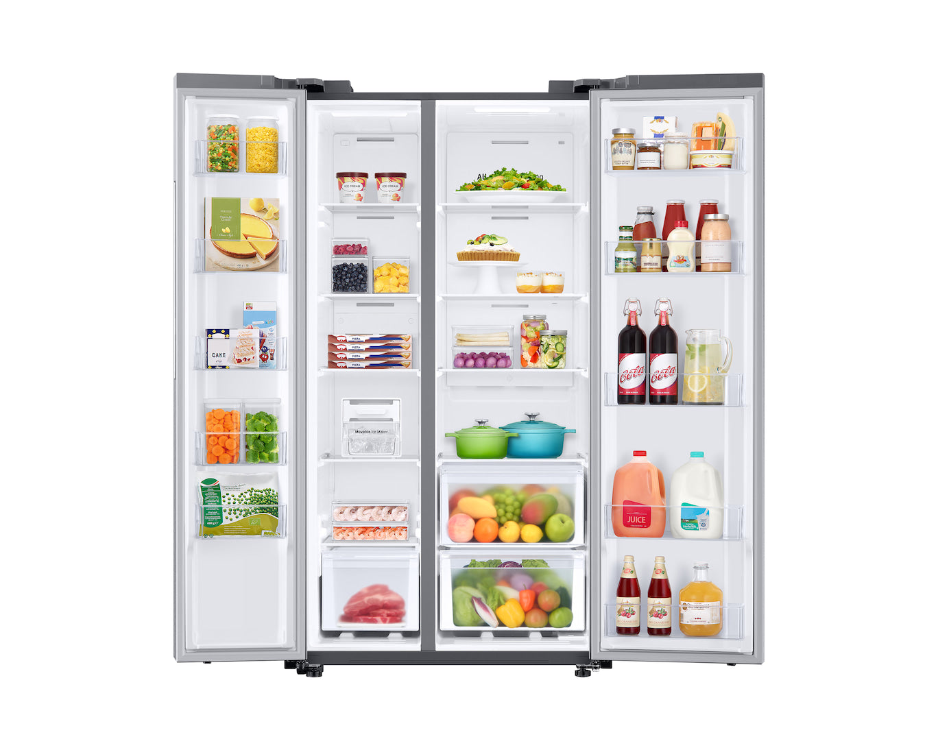 Nevecon Samsung 669Lts Brutos Side by Side Plata | RS23T5B00S9/CO