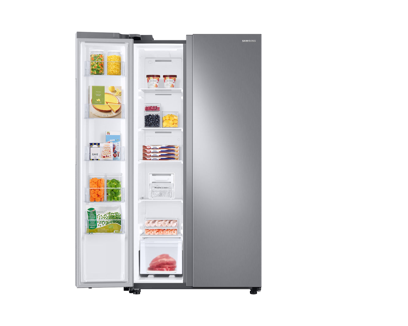 Nevecon Samsung 669Lts Brutos Side by Side Plata | RS23T5B00S9/CO