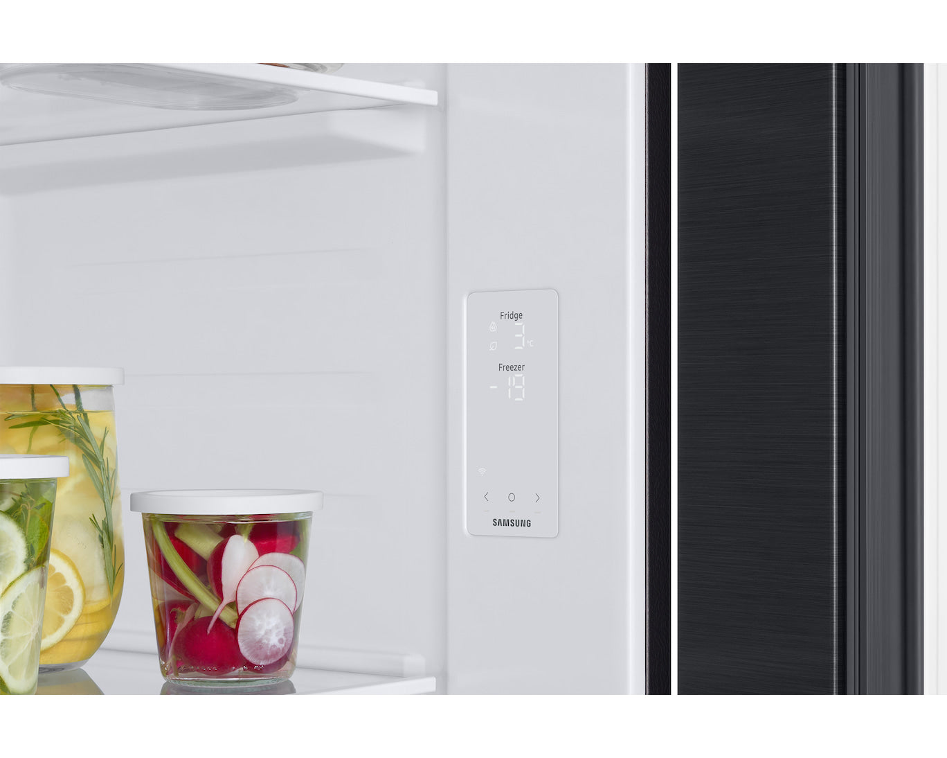 Nevecón SAMSUNG Side by Side 583 Litros RS57DG4000B4CO Negro con Inteligencia Artificial