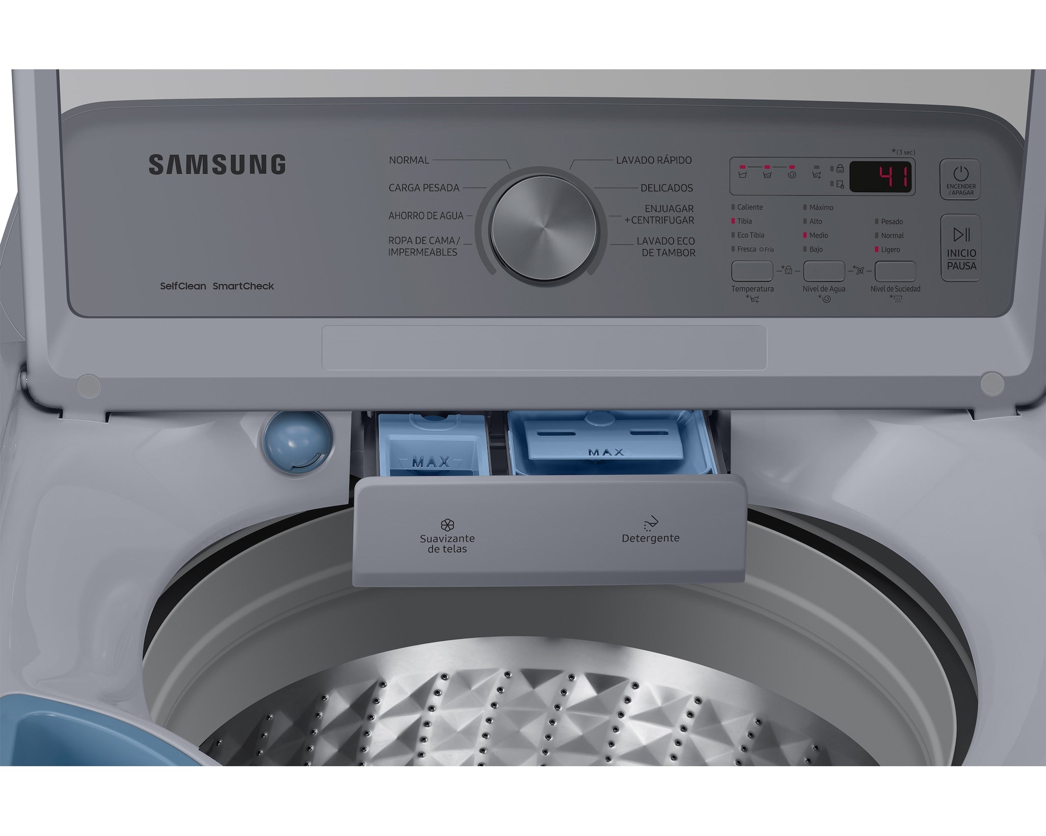 Lavadora SAMSUNG Carga Superior 21 Kilos WA21B3553GY1CO Gris