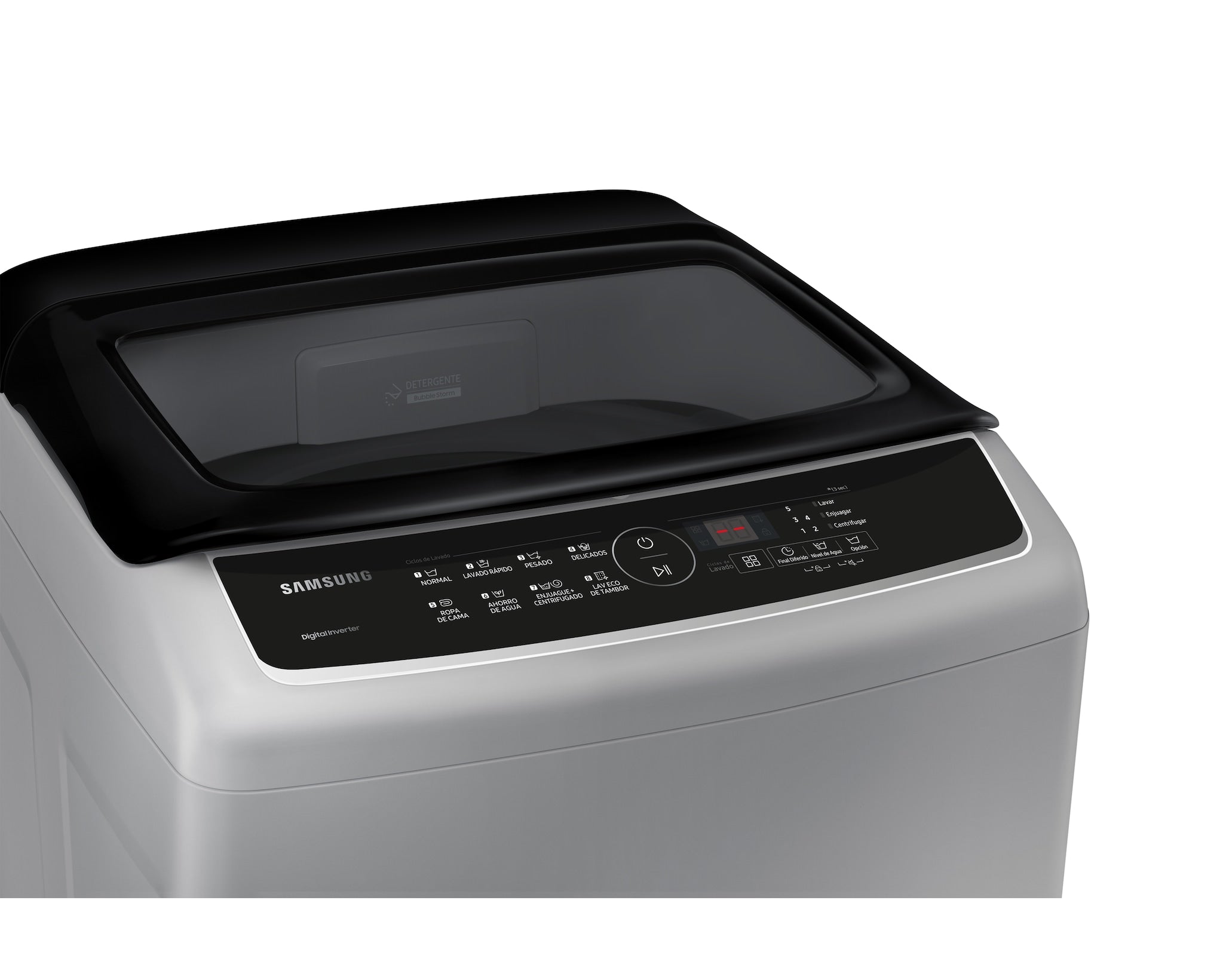 Lavadora SAMSUNG Carga Superior 9 Kilos WA90CG4240BYCO Gris