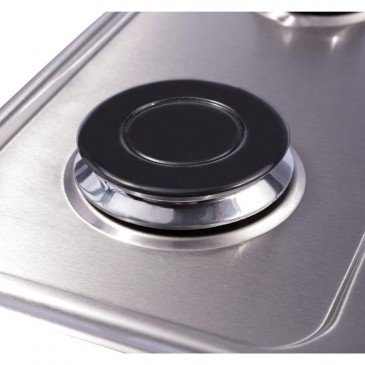 Cubierta Abba inox 4 puntos Gas Natural